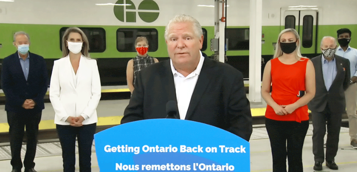 Premier Ford assures it is safe to take public transit in Ontario