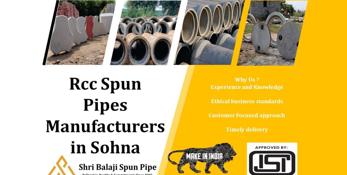 Rcc Spun Pipes Manufacturers in Sohna
