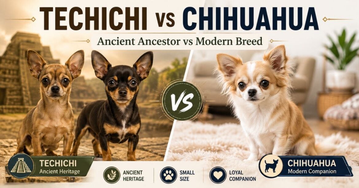 techichi vs chihuahua ancient ancestor vs modern breed