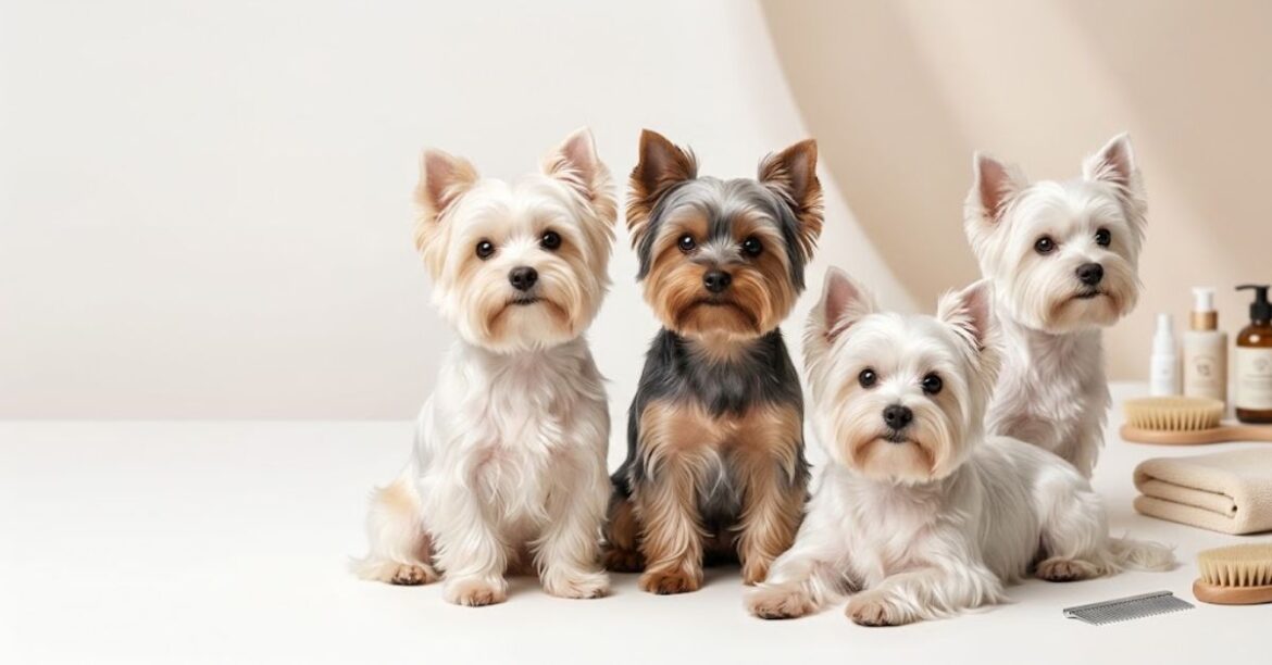 white yorkie dog complete guide to appearance, genetics, care & health