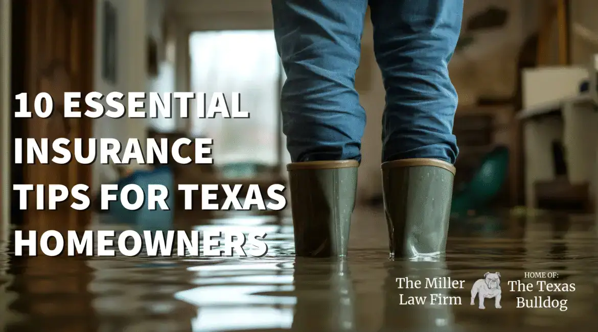 A Texas homeowner walking through flooded home wondering if insurance will cover her damage.