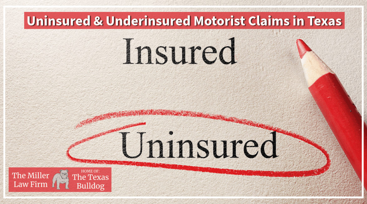 Uninsured and underinsured motorist claims in Texas showing uninsured drivers and insurance coverage issues