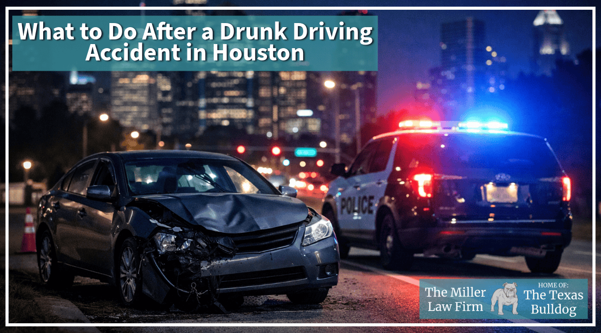 What to do after a drunk driving accident in Houston with police at the crash scene