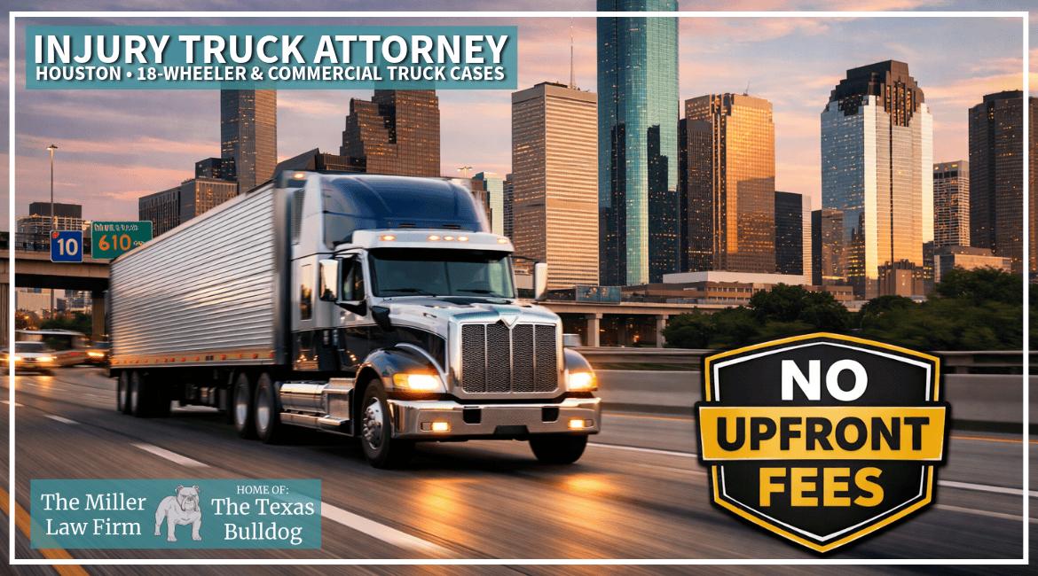 Injury truck attorney in Houston helping victims injured in 18-wheeler and commercial truck accidents