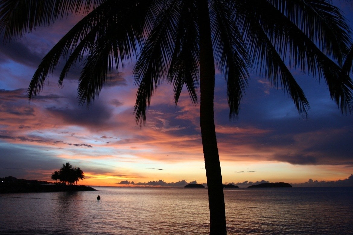 Sunset at Kota Kinabalu, Island of Borneo