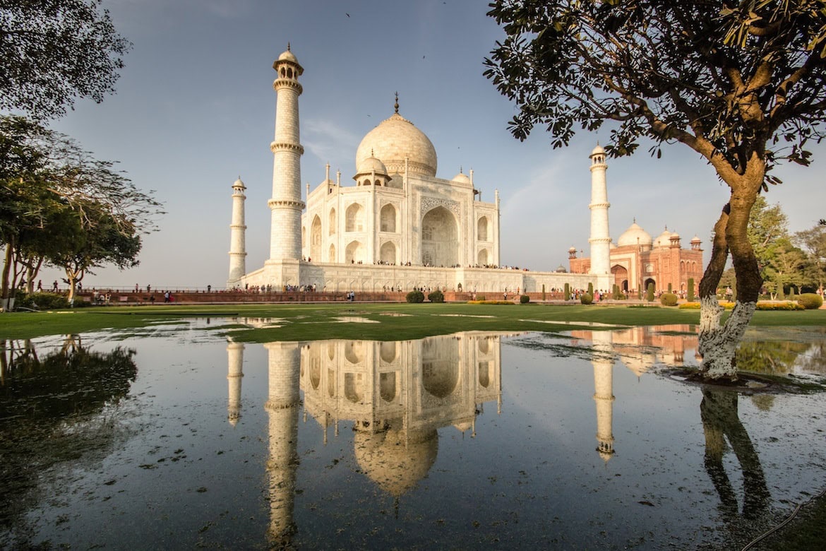 The Taj Mahal, India. Palace on Wheels