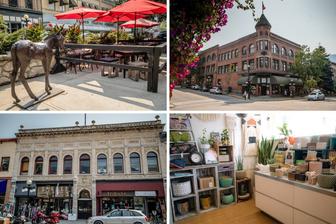 Baker Street in Nelson, BC