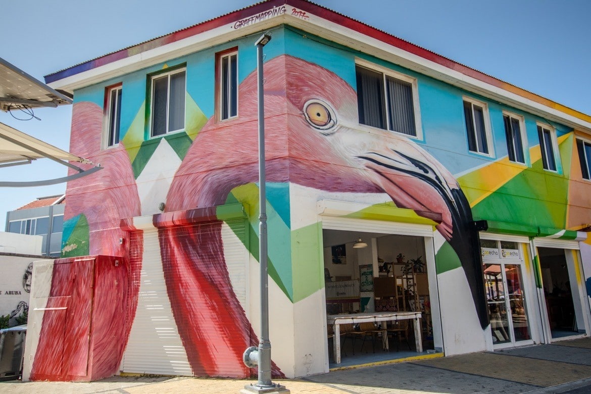 Street art in San Nicolas, Aruba