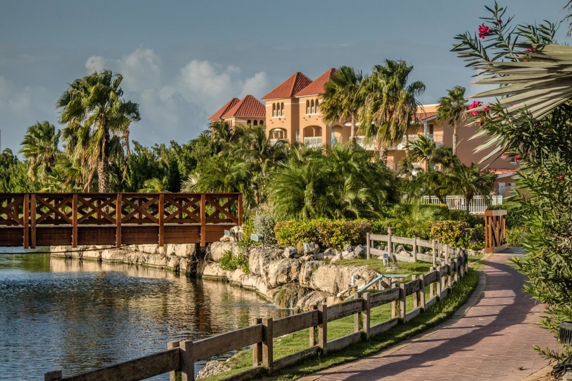 The villas around the golf course at Divi Village