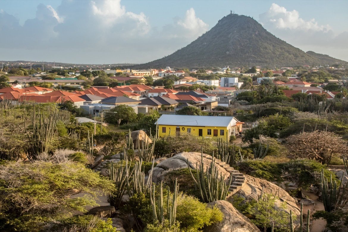 The view from the Casibari Rocks in Aruba