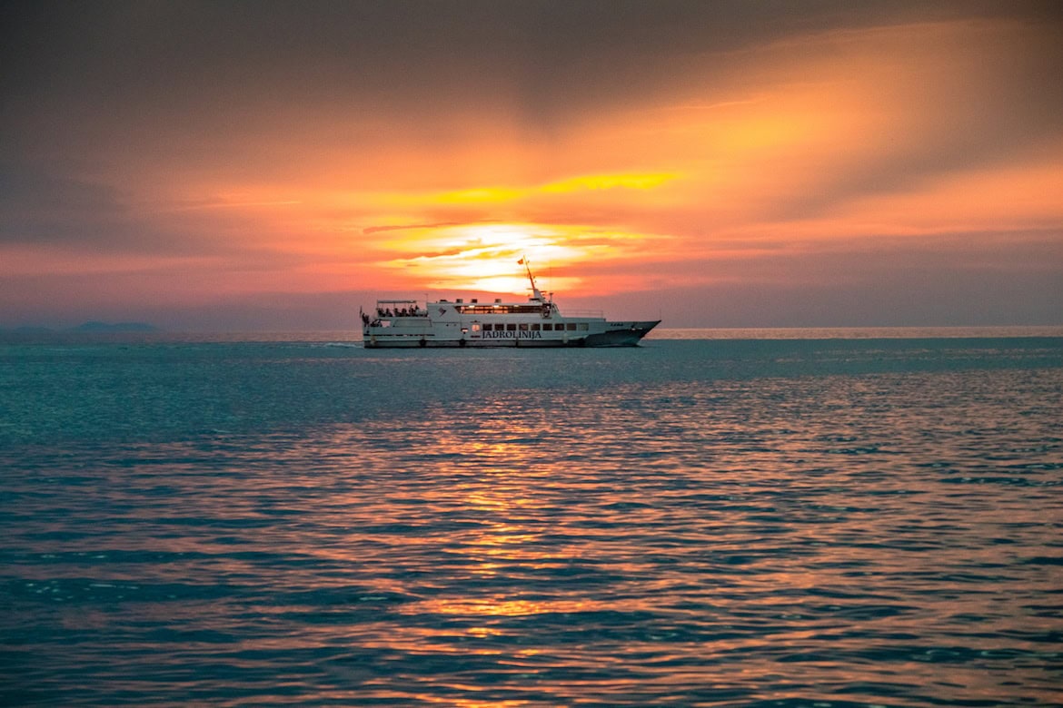 Sunset in Zadar Croatia