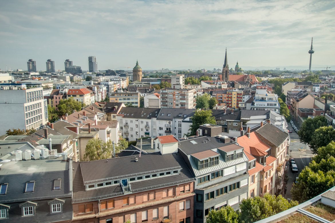 The view from the Hilton Mannheim