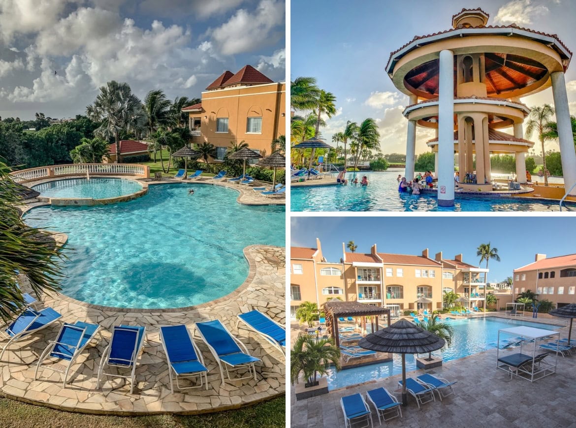 The pools at Divi Village