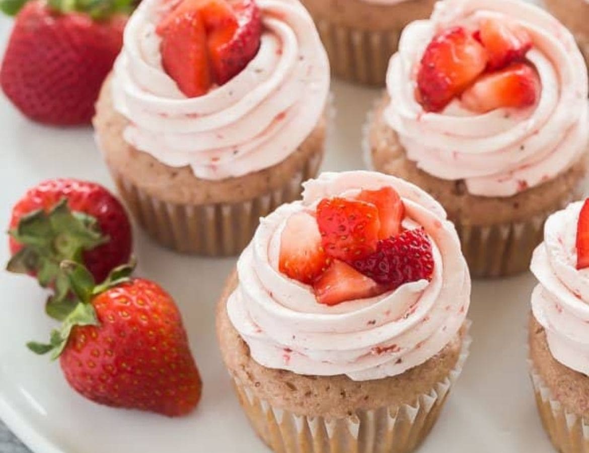 Strawberrie cupcakes