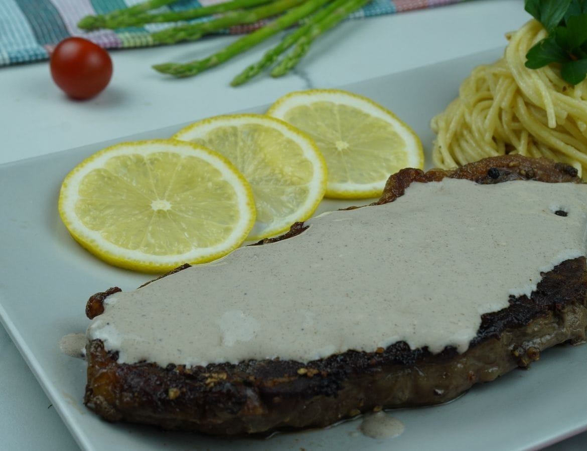 Peppered steak