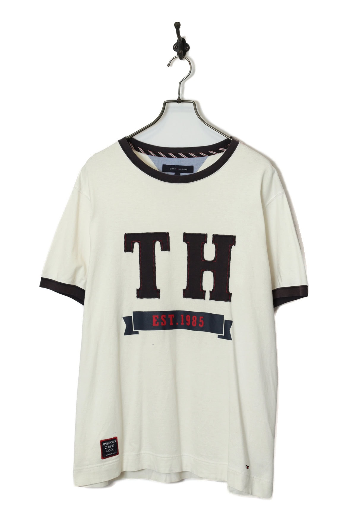 USED TOMMY HILFIGER LOGO T-SHIRT/L