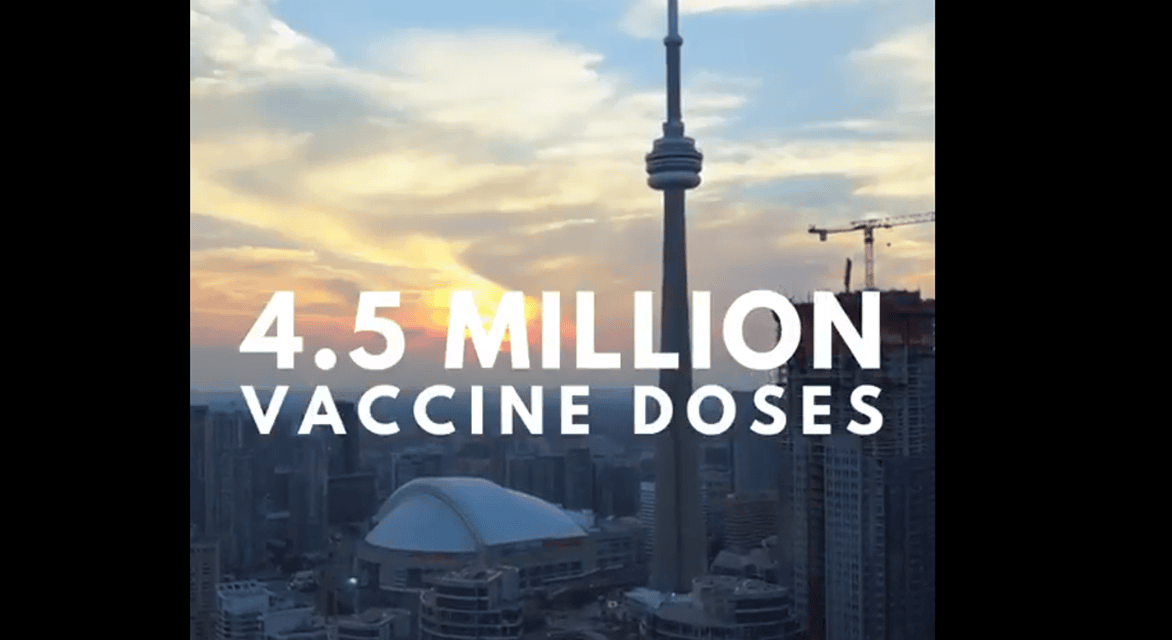 75 per cent of Toronto residents 12 and older are now fully vaccinated
