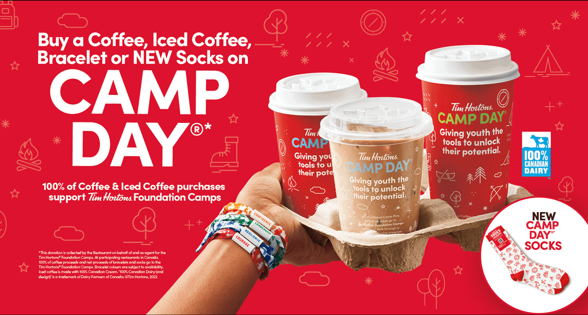 Tim Hortons Camp Day is TODAY