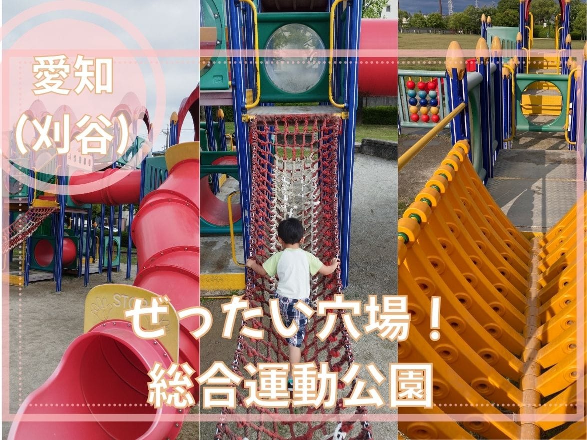 刈谷 総合運動公園で遊びつくす！レインボーマウンテン・芝生広場・最新トイレ事情も紹介