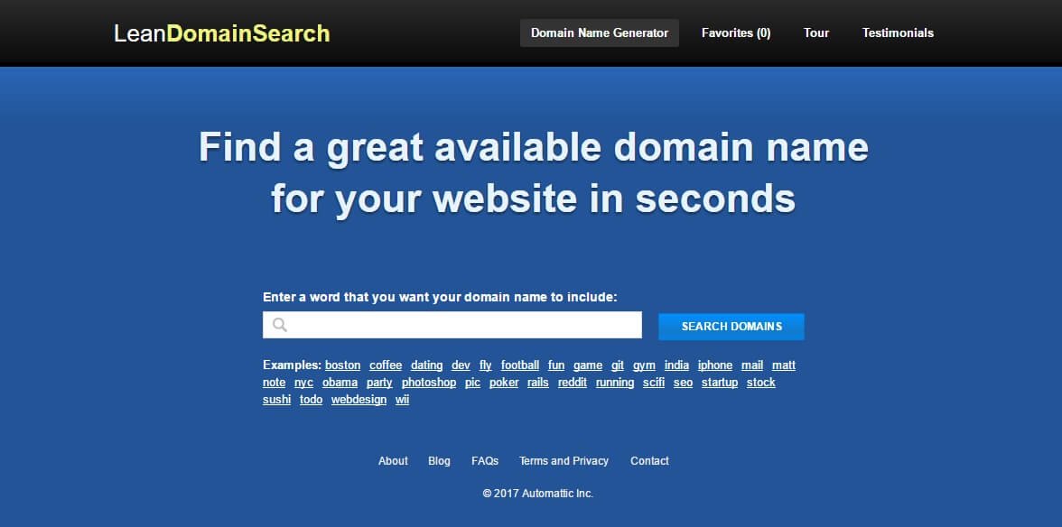 Lean Domain Search
