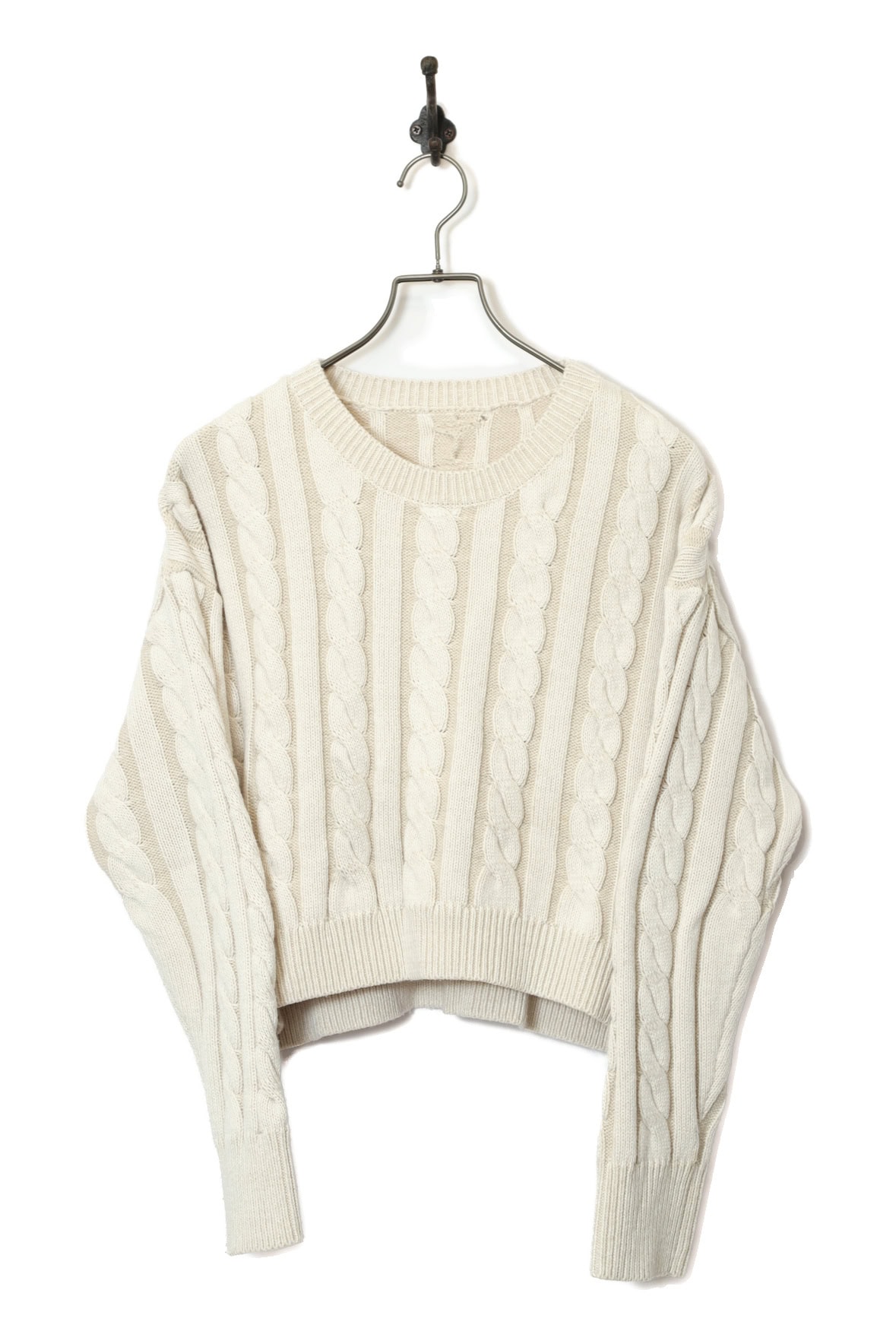 VINTAGE CABLE KNIT SWEATER/M