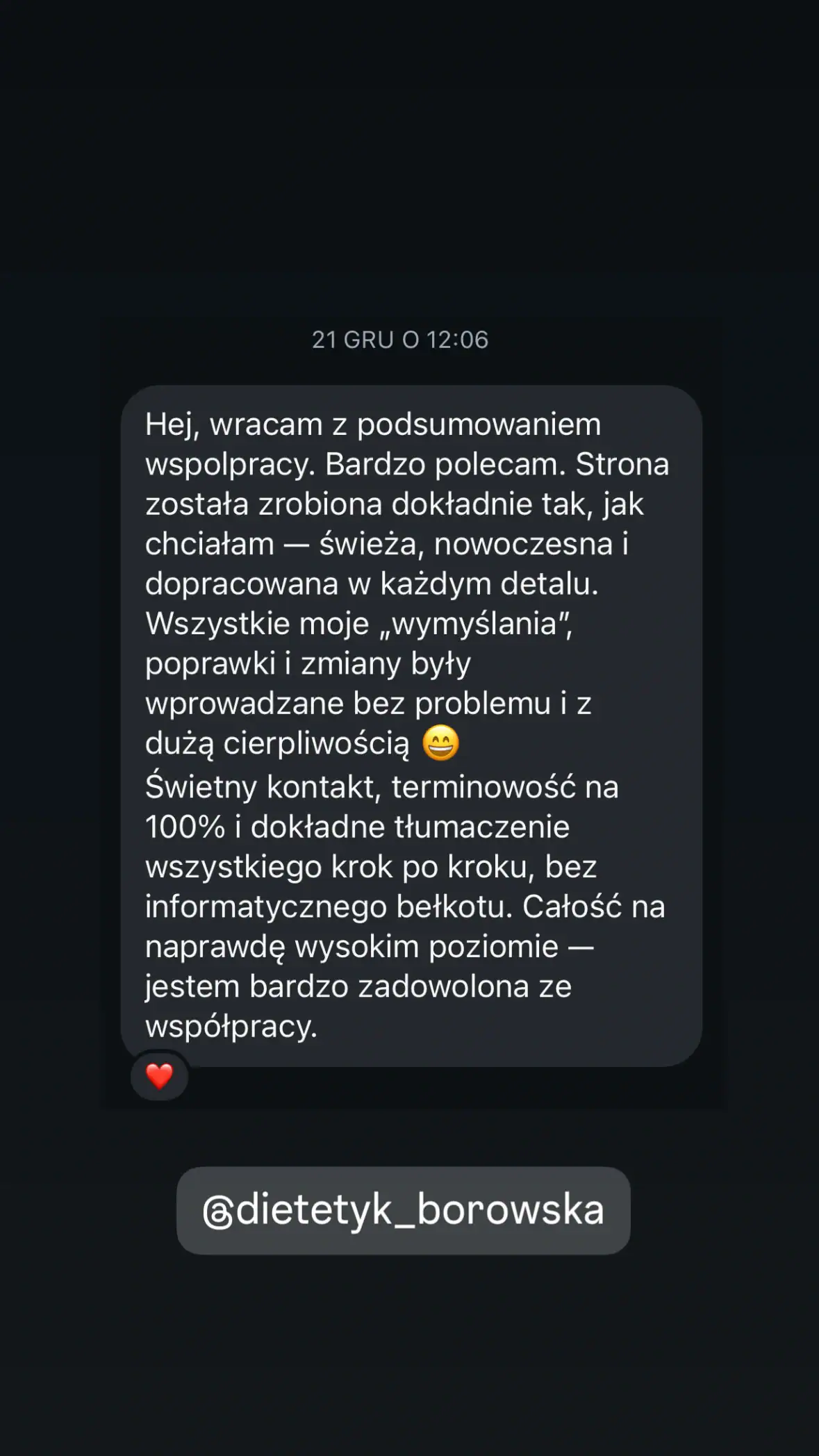 Stronomaniak - twórca stron internetowych. Dietetyk Borowska opinia.