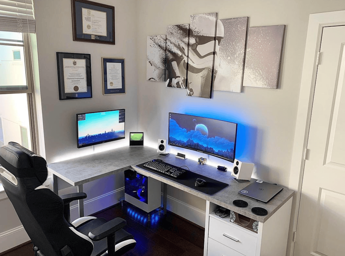 Kamar gaming minimalis