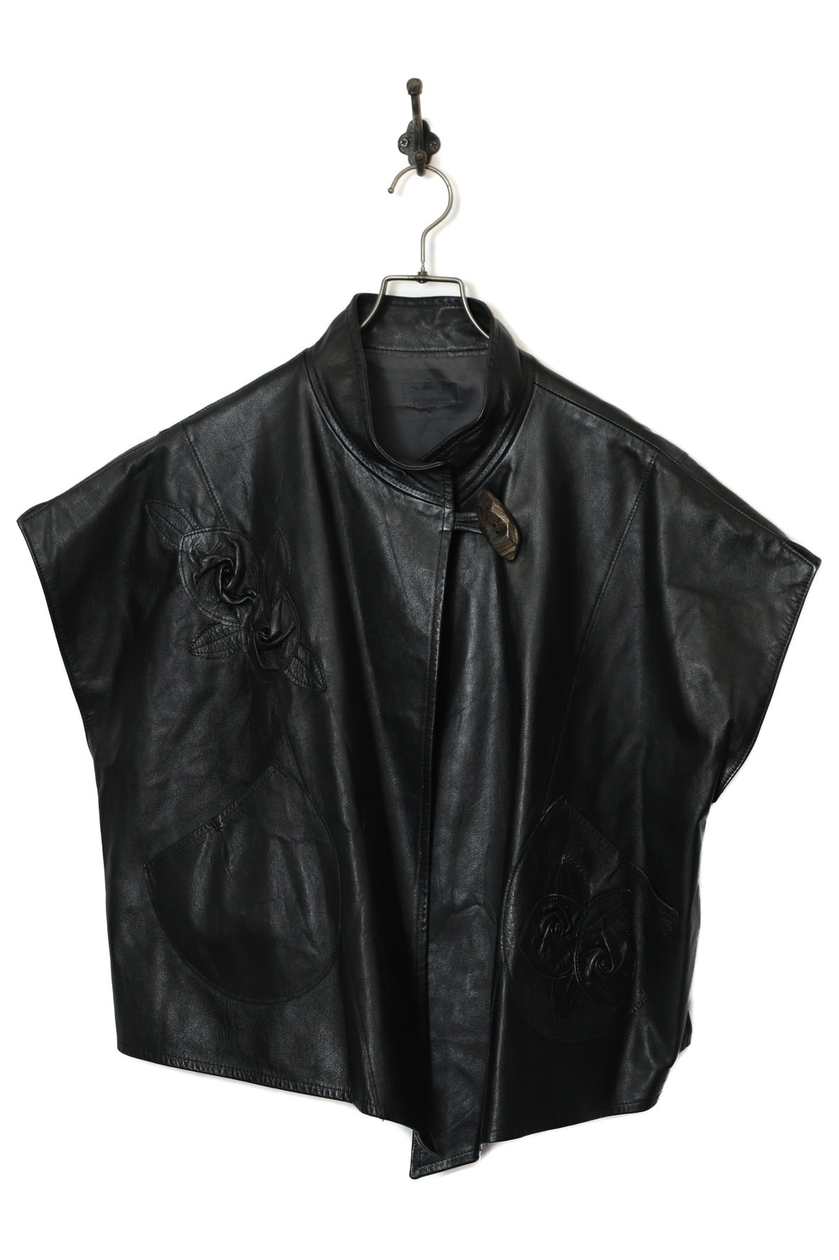 VINTAGE LEATHER VEST/XL