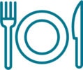 food service icon teal