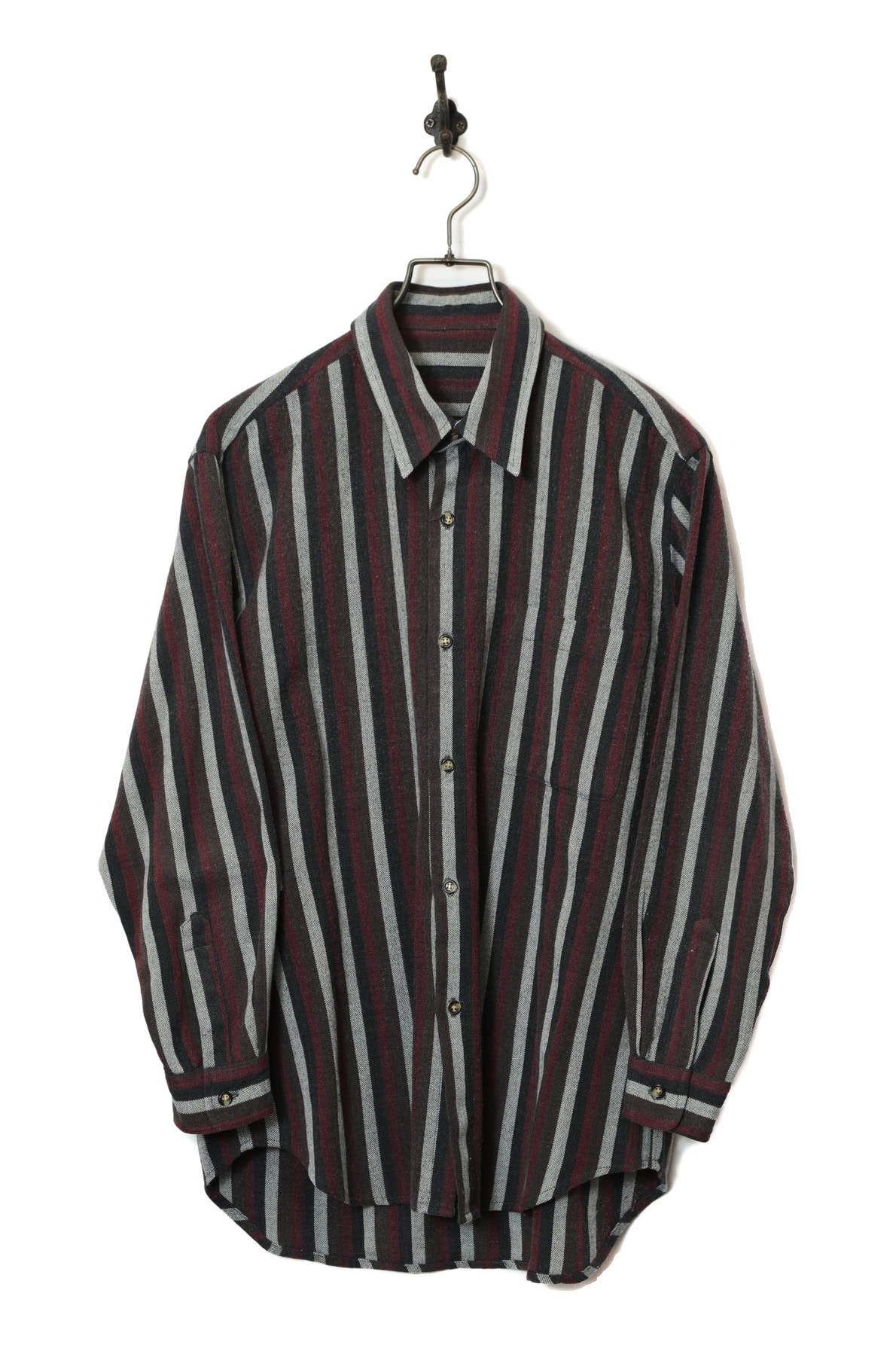 VINTAGE WOOLY STRIPE SHIRT/M