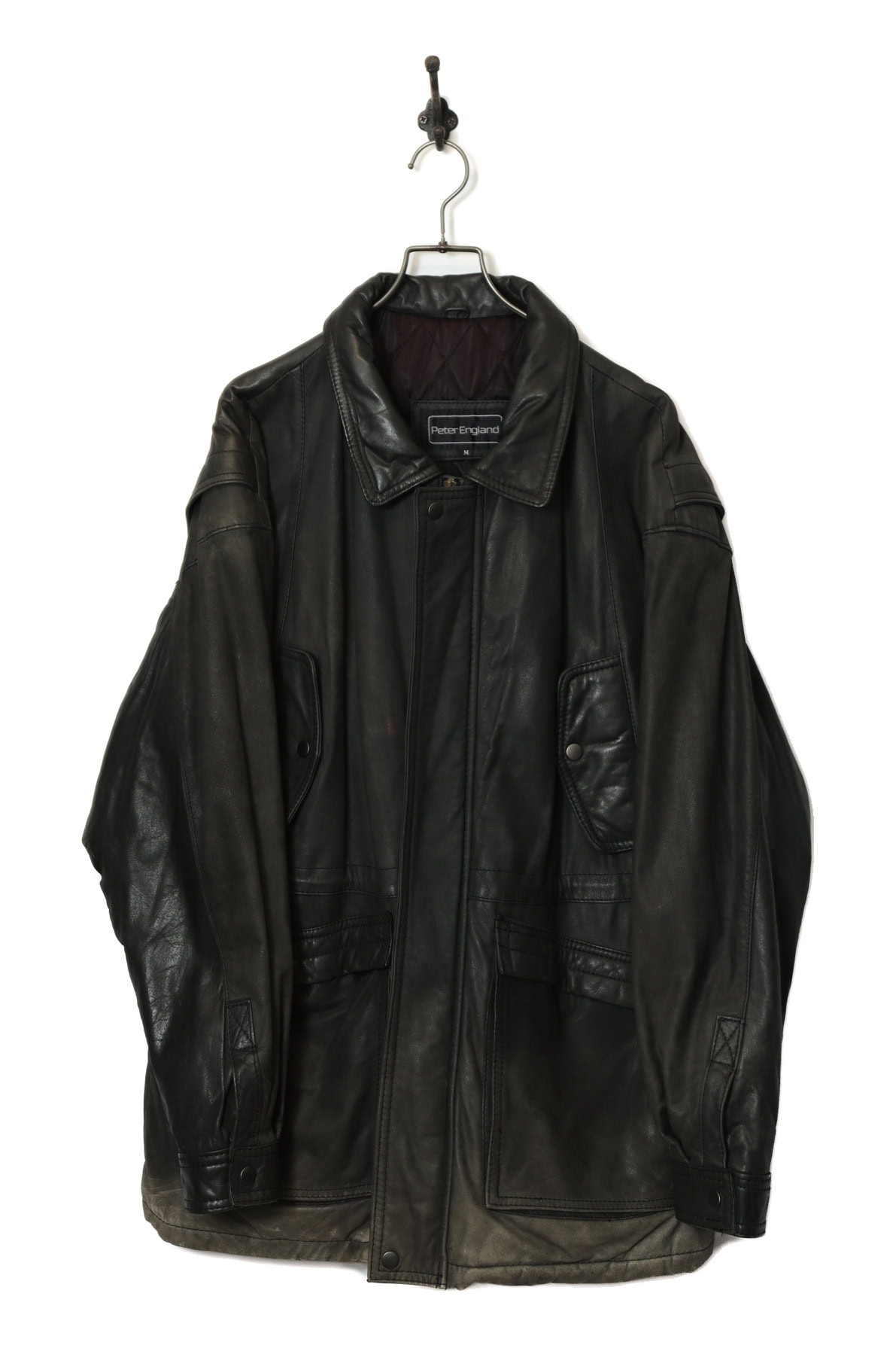 USED PETER ENGLAND COVERALL LEATHER JACKET/XL