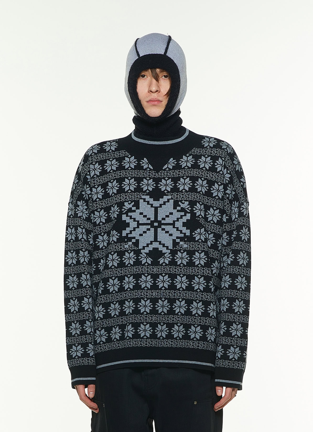 DOUBLE FACE MOHAIR BALACLAVA - BLACK｜SHOOPウェア