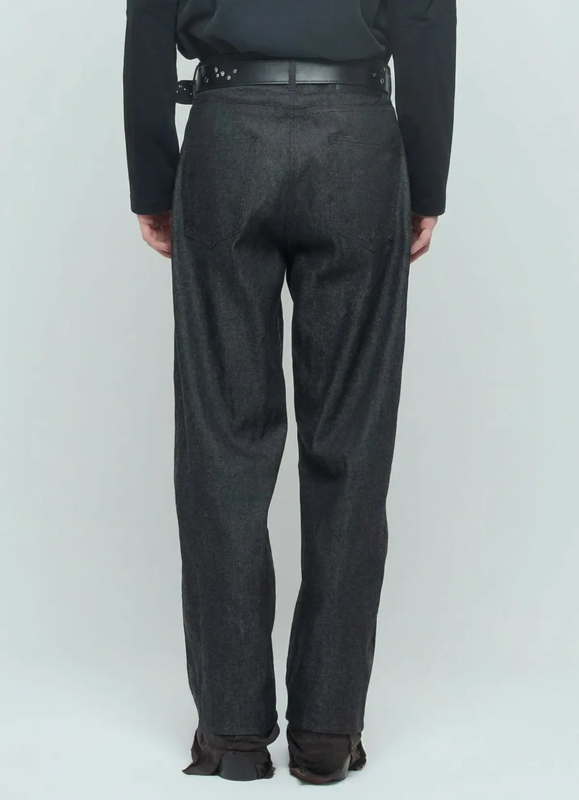 LOOSE FIT DENIM PANTS - RAW BLACK｜SHOOPウェア