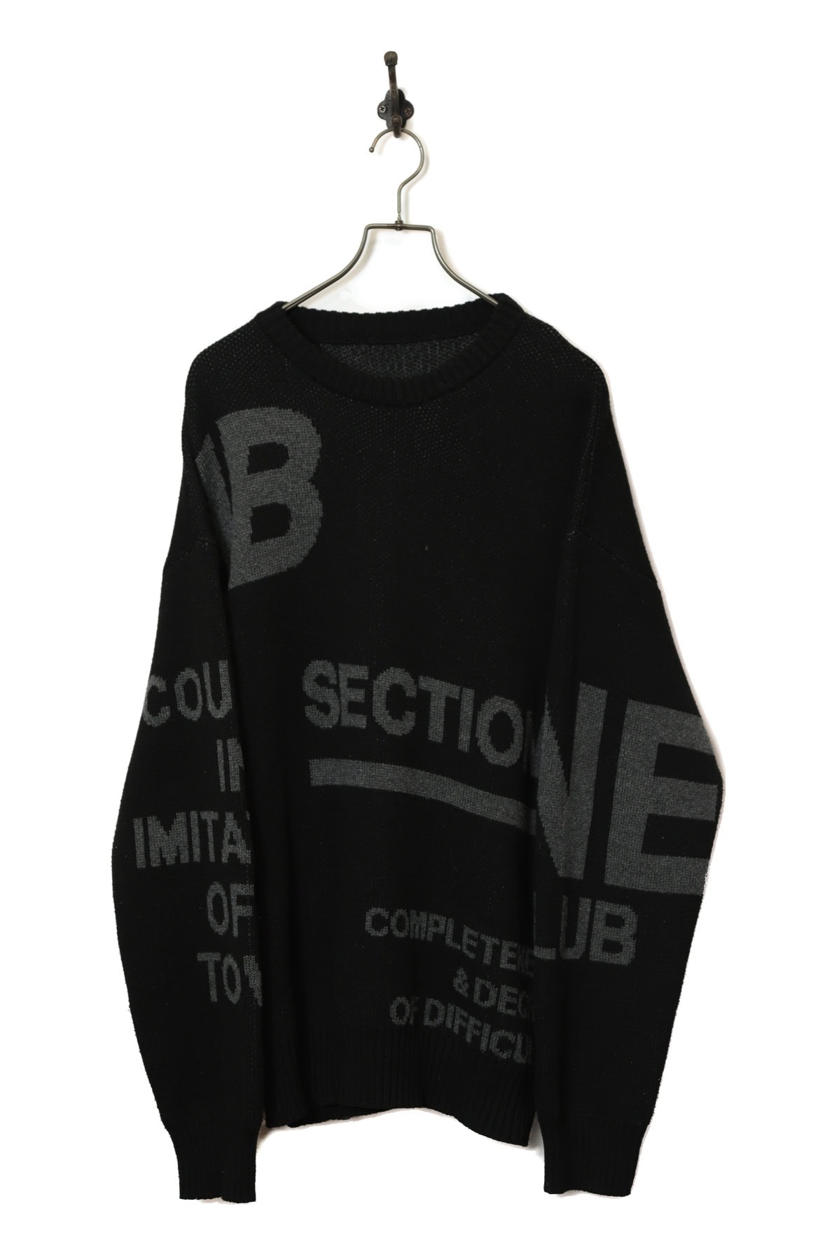 VINTAGE JAQUARD KNITTED SWEATER/XL
