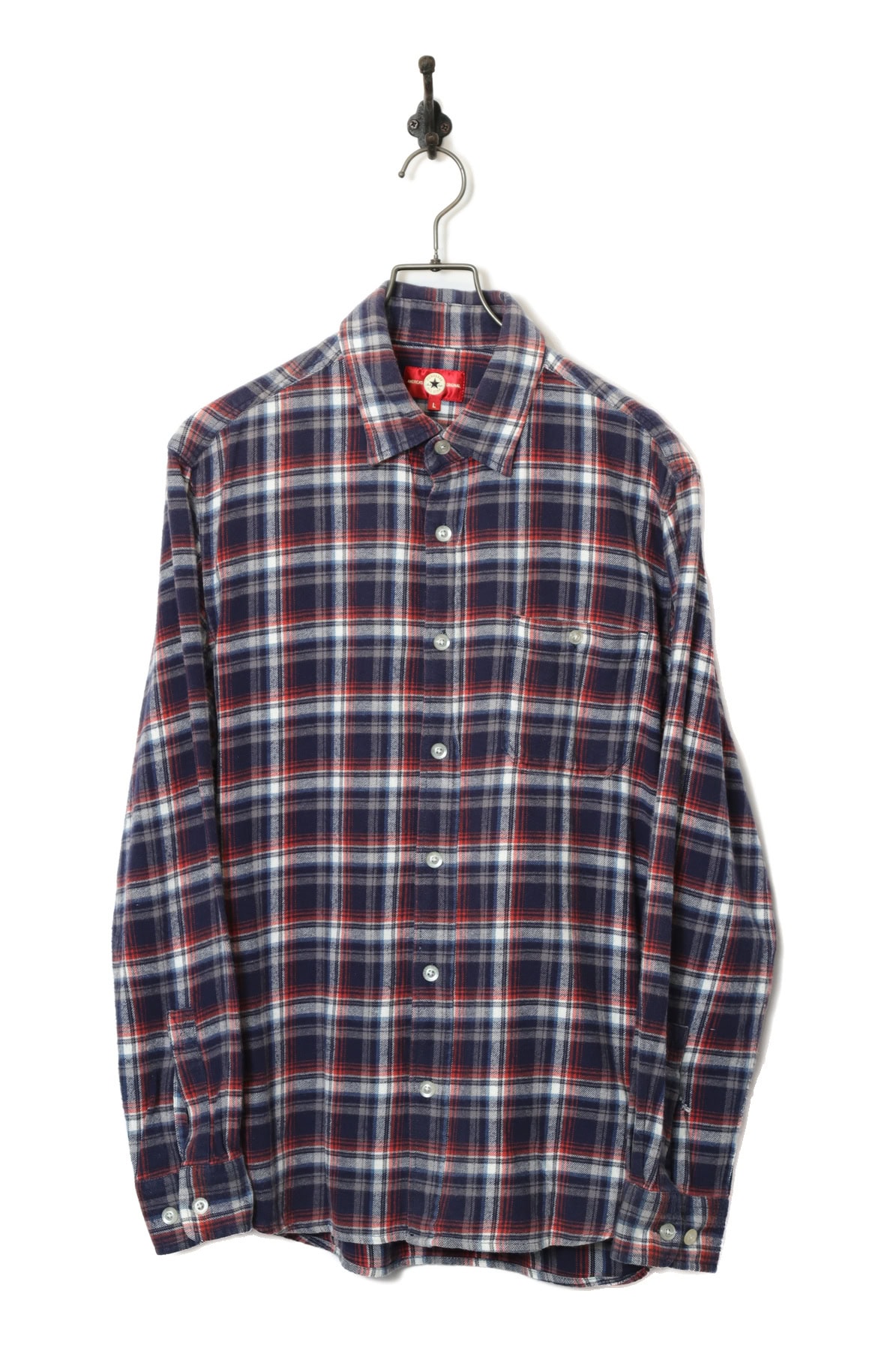 USED CONVERSE CHECK SHIRT/L