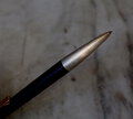 Stylo Bile Montblanc À Levier en Résine Noire & Plaqué Or – Finition Brossée – vue 2