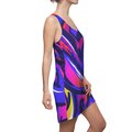 Neon Graffiti Print Racerback Dress — Bold Neon Graffiti Print