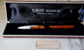Stylo BIC Radica en Bois de Bruyere – Capuchon Argent Massif 925 – Édition Rare + Boîte D'origine – vue 2