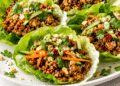 Sticky Chicken Lettuce Wraps