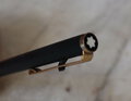 Stylo Bile Montblanc À Levier en Résine Noire & Plaqué Or – Finition Brossée – vue 3
