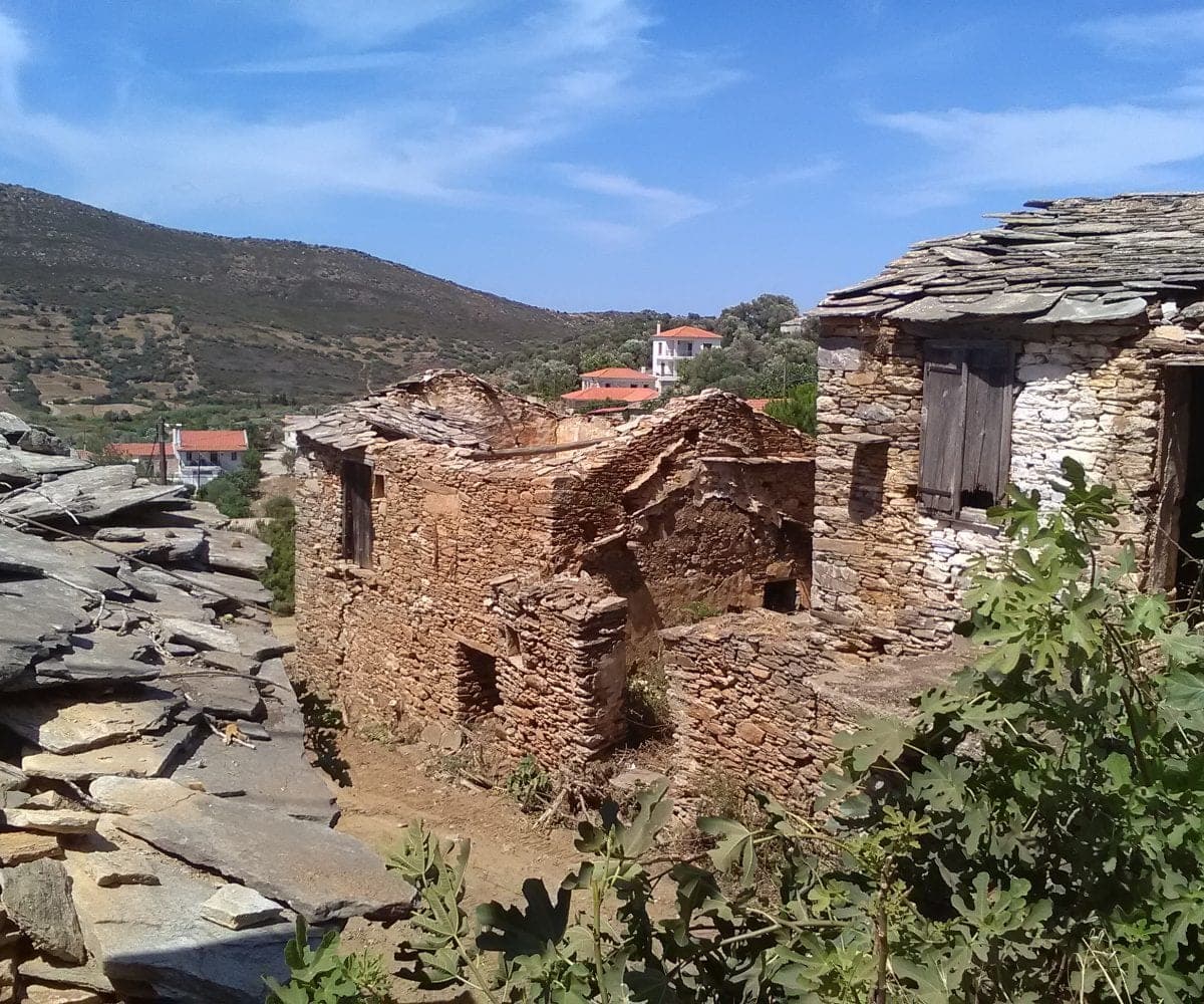 Evia Koskina land and derelict outbuildings