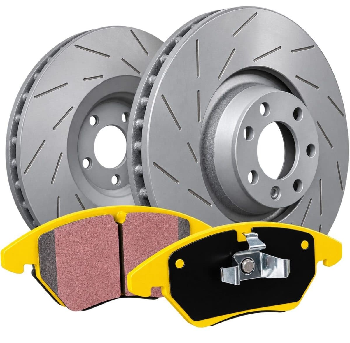 EBC Yellowstuff Front Brake Pads + USR Sport Slotted Rotors Kit – Honda Element