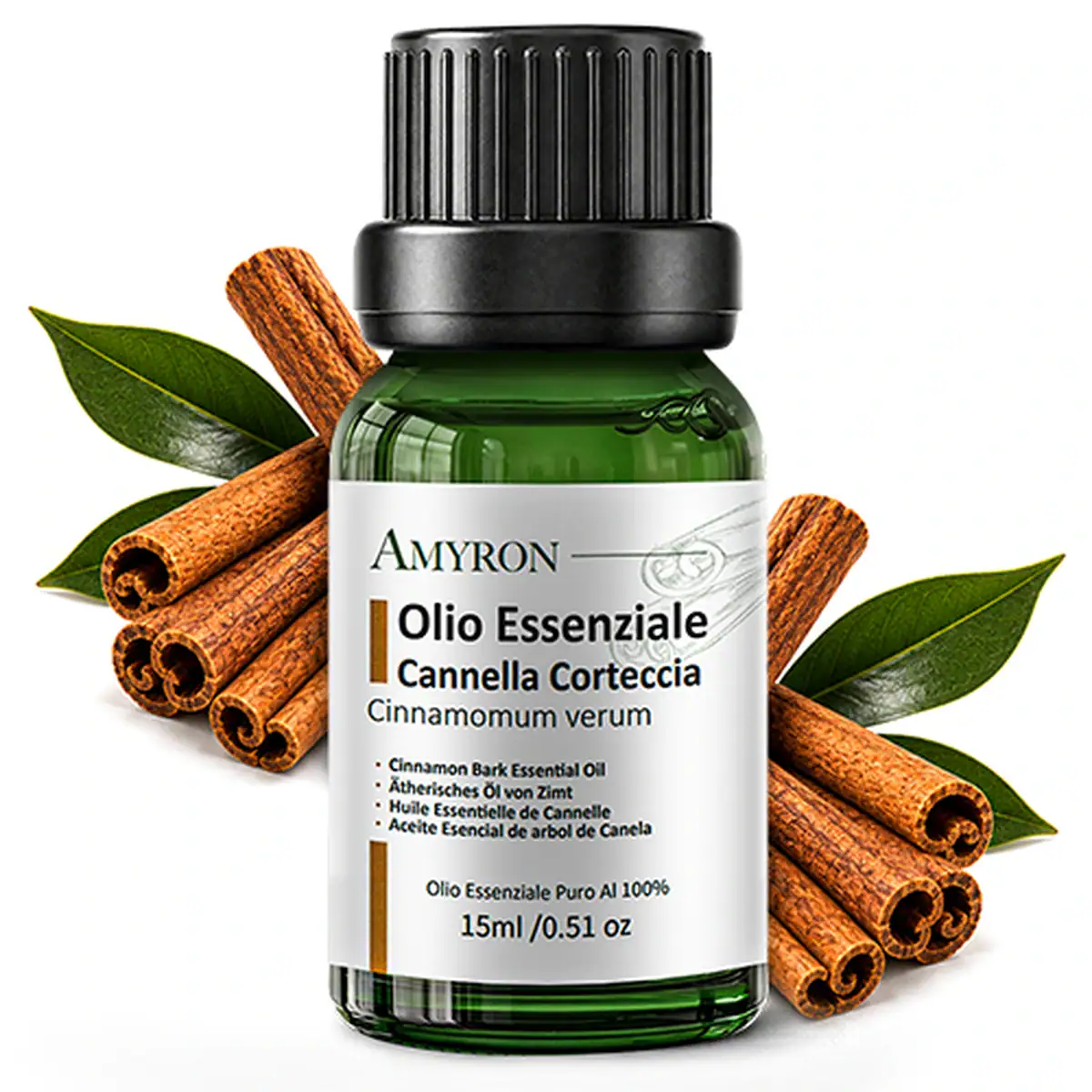 Olio Essenziale Cannella Corteccia AMYRON 15 ml 100% puro da Cinnamomum verum