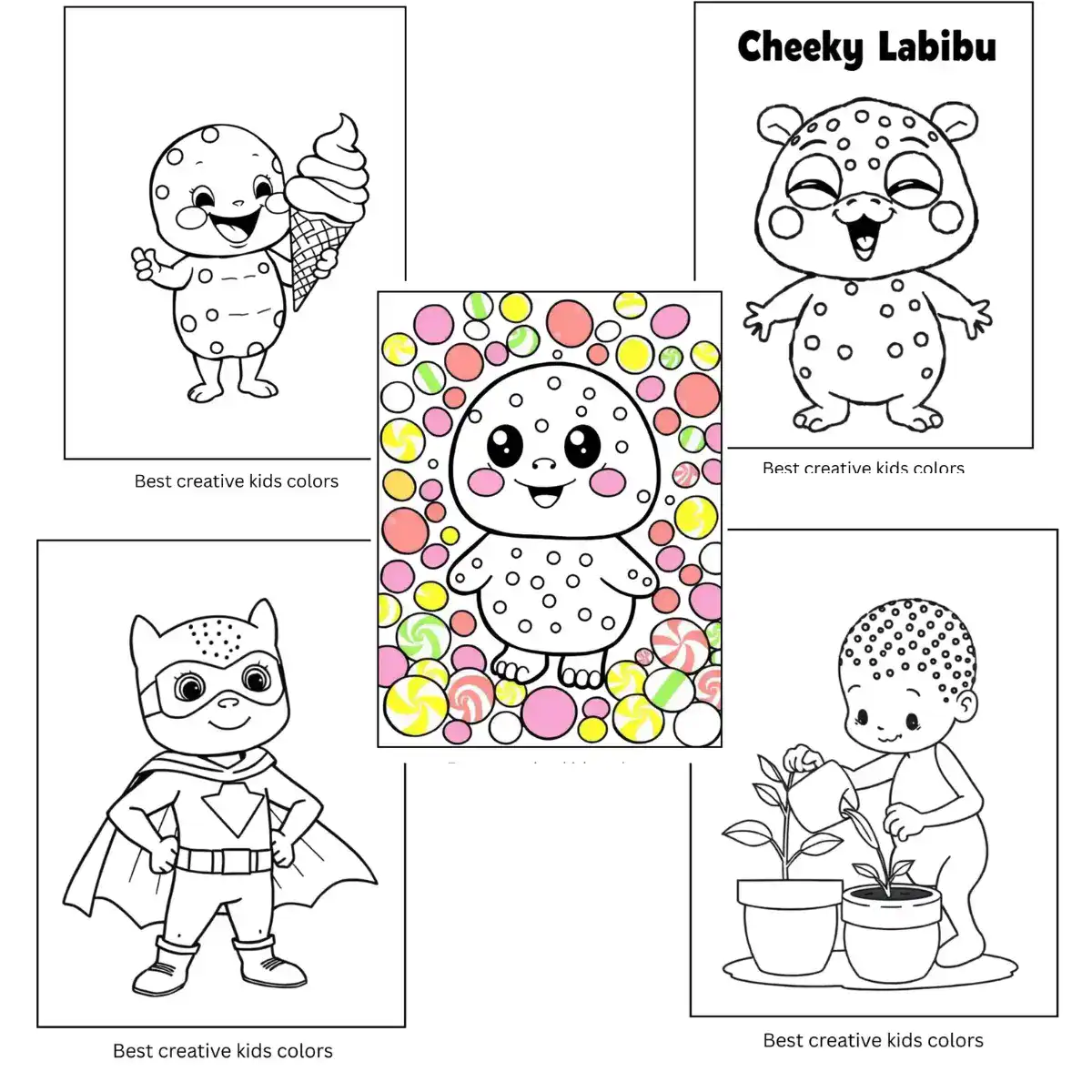 60+ Free Labubu Coloring Pages – Printable & Color Online