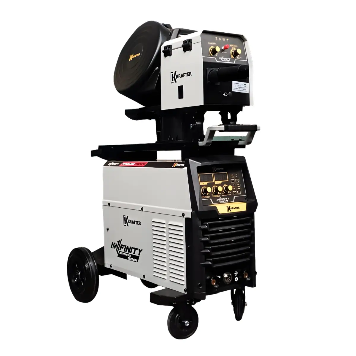 Soldadora Inverter 22 KVA, 40 - 500 A, 380 V, Electrodo 0,8- 1,6 mm / Krafter INFINITY PROMIG-500I