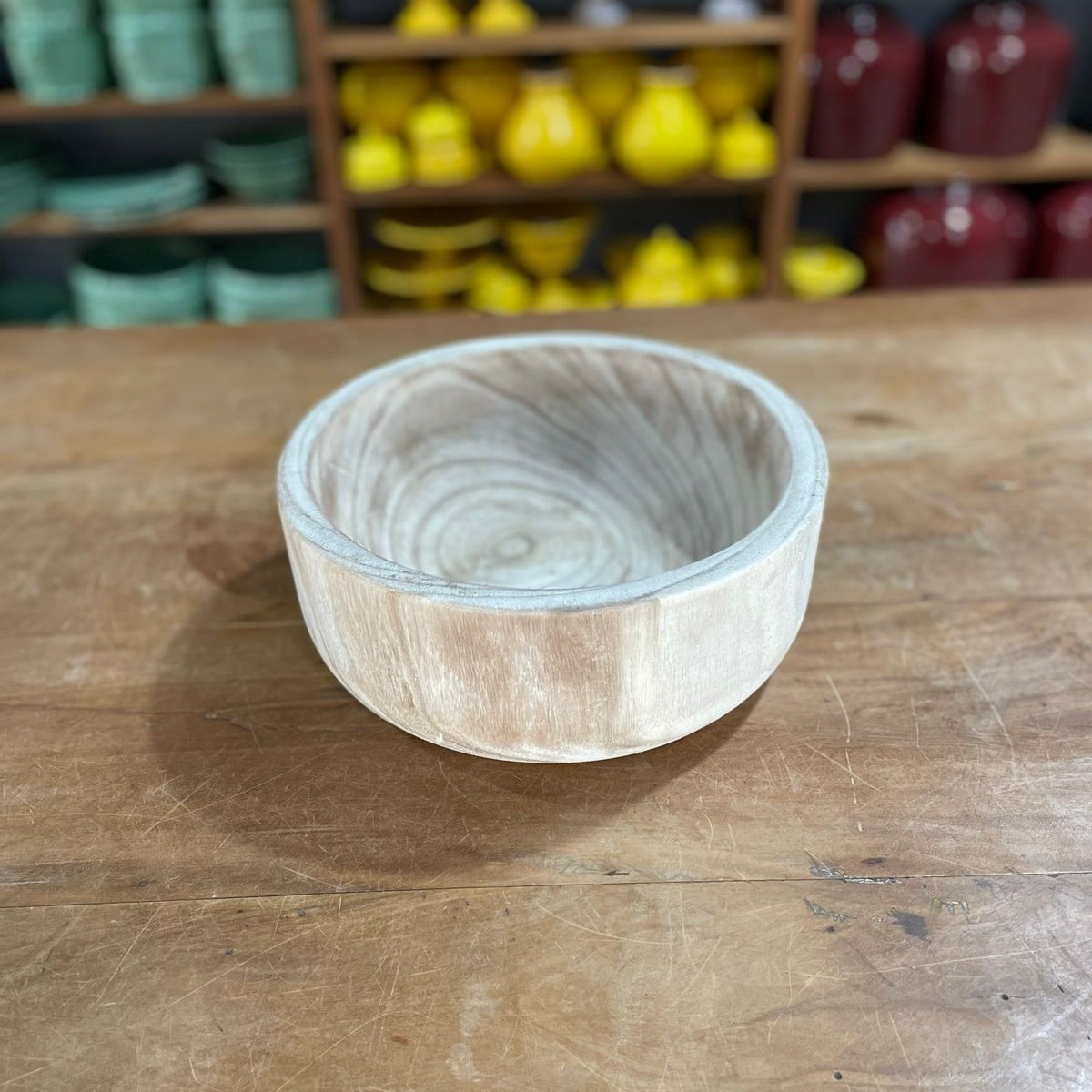 BOWL MADEIRA BRANCA