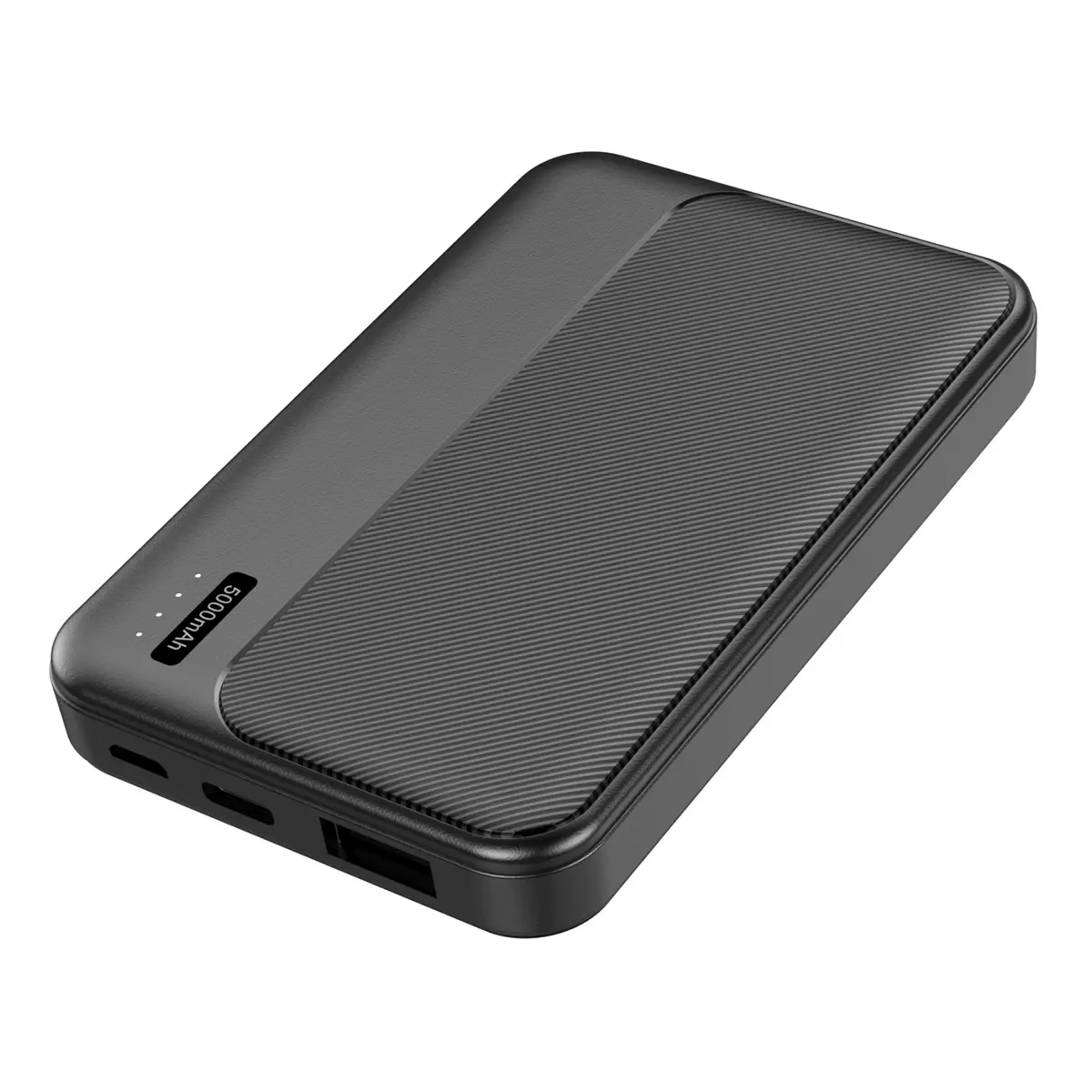 Преносима батерия Diva PB-54, 5000 mAh, Черна - 3