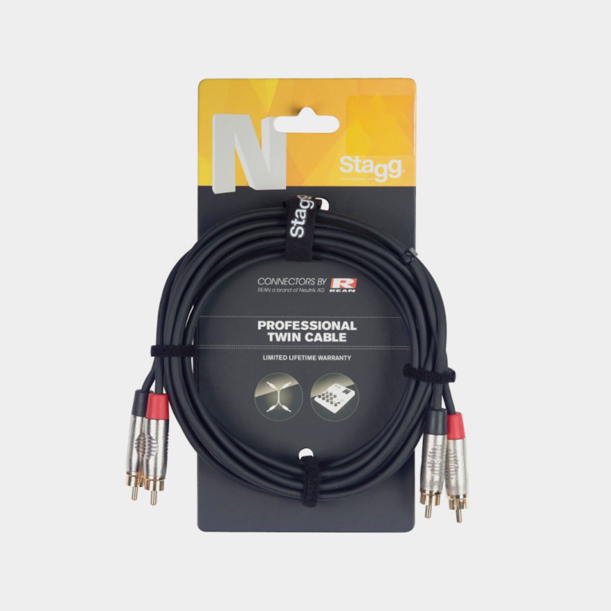 Stagg N-Series RCA to RCA Twin Cable
