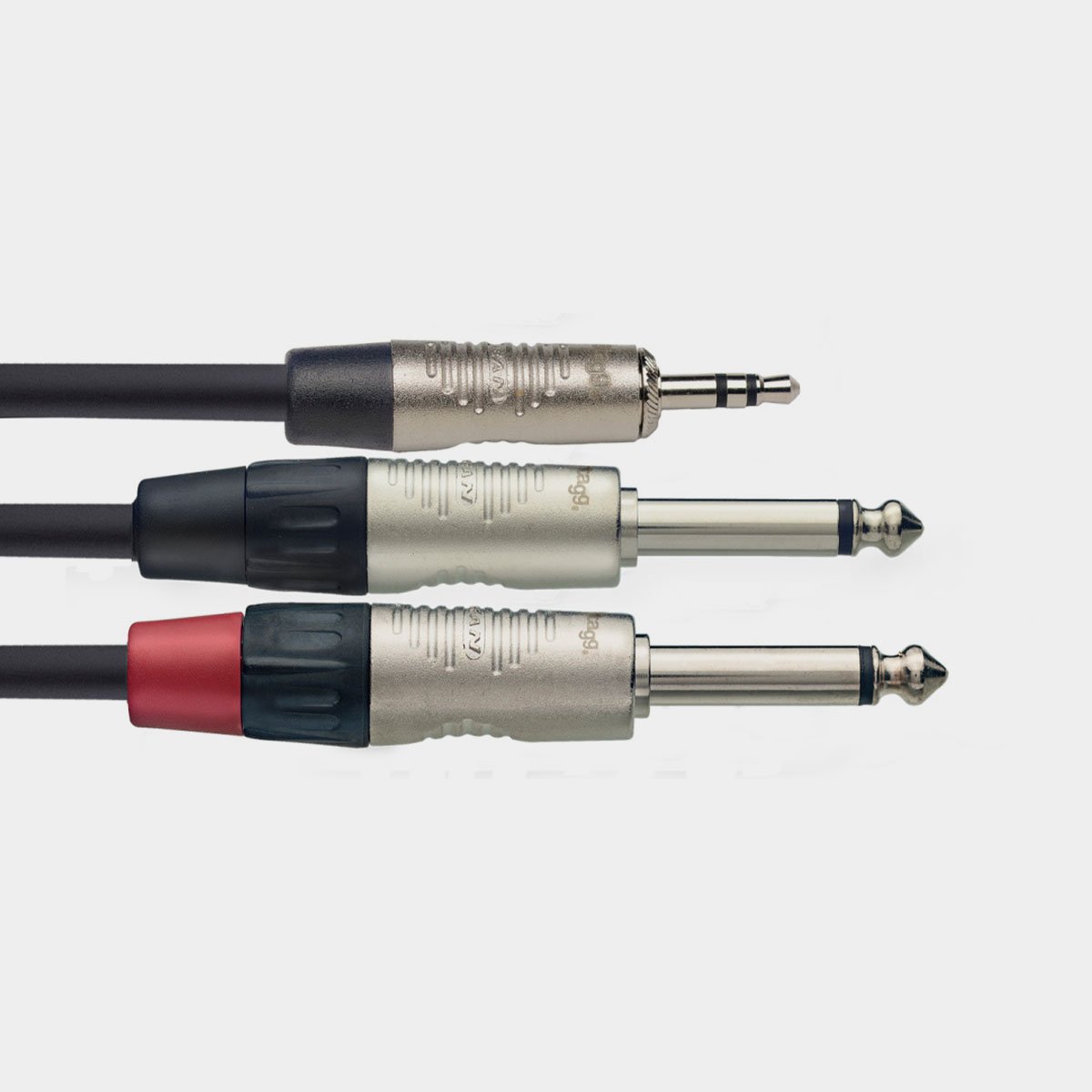 Stagg N-Series 1/8" Plug to 2 x 1/4" Plug Y-Cable