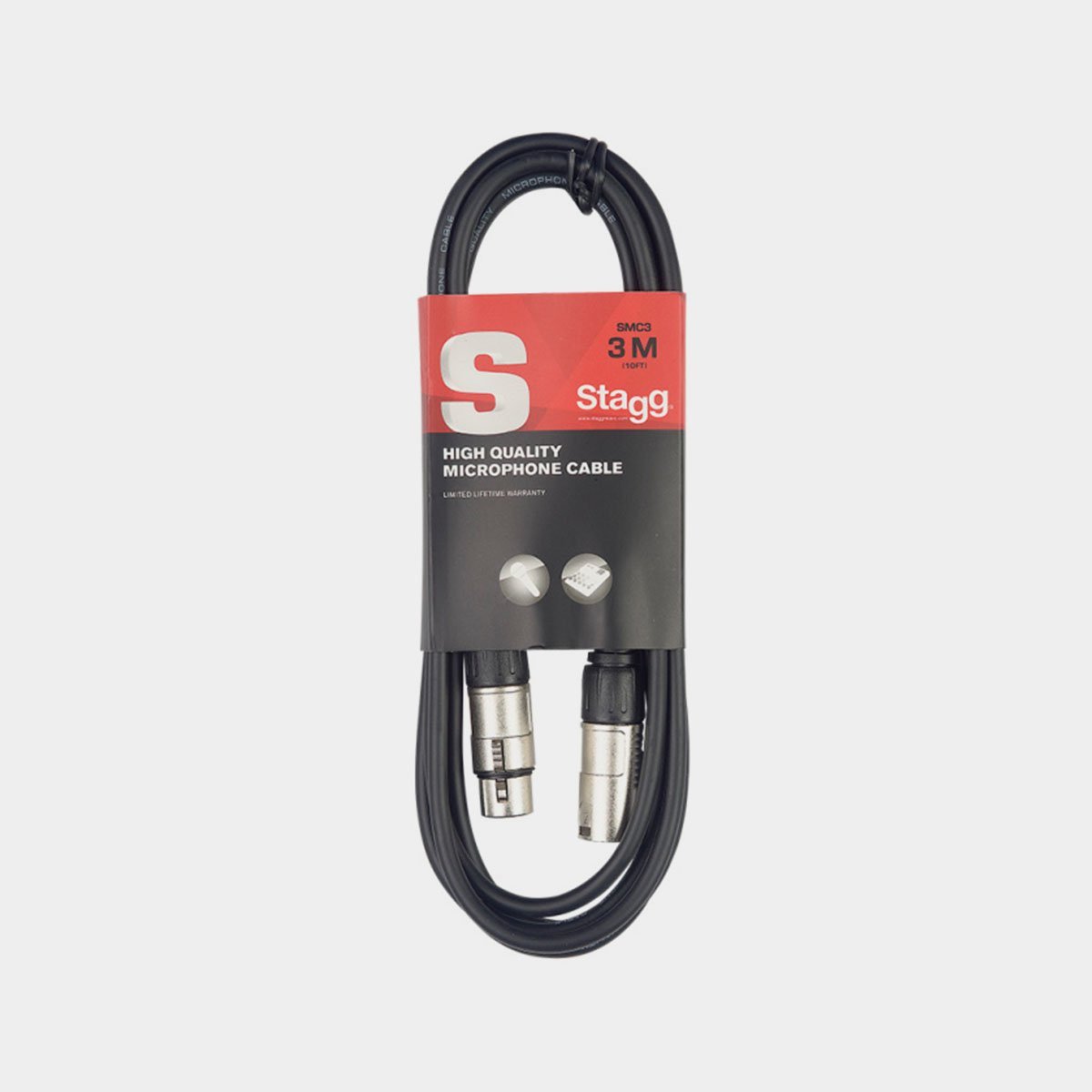 Stagg S-Series Microphone Cable - 3m